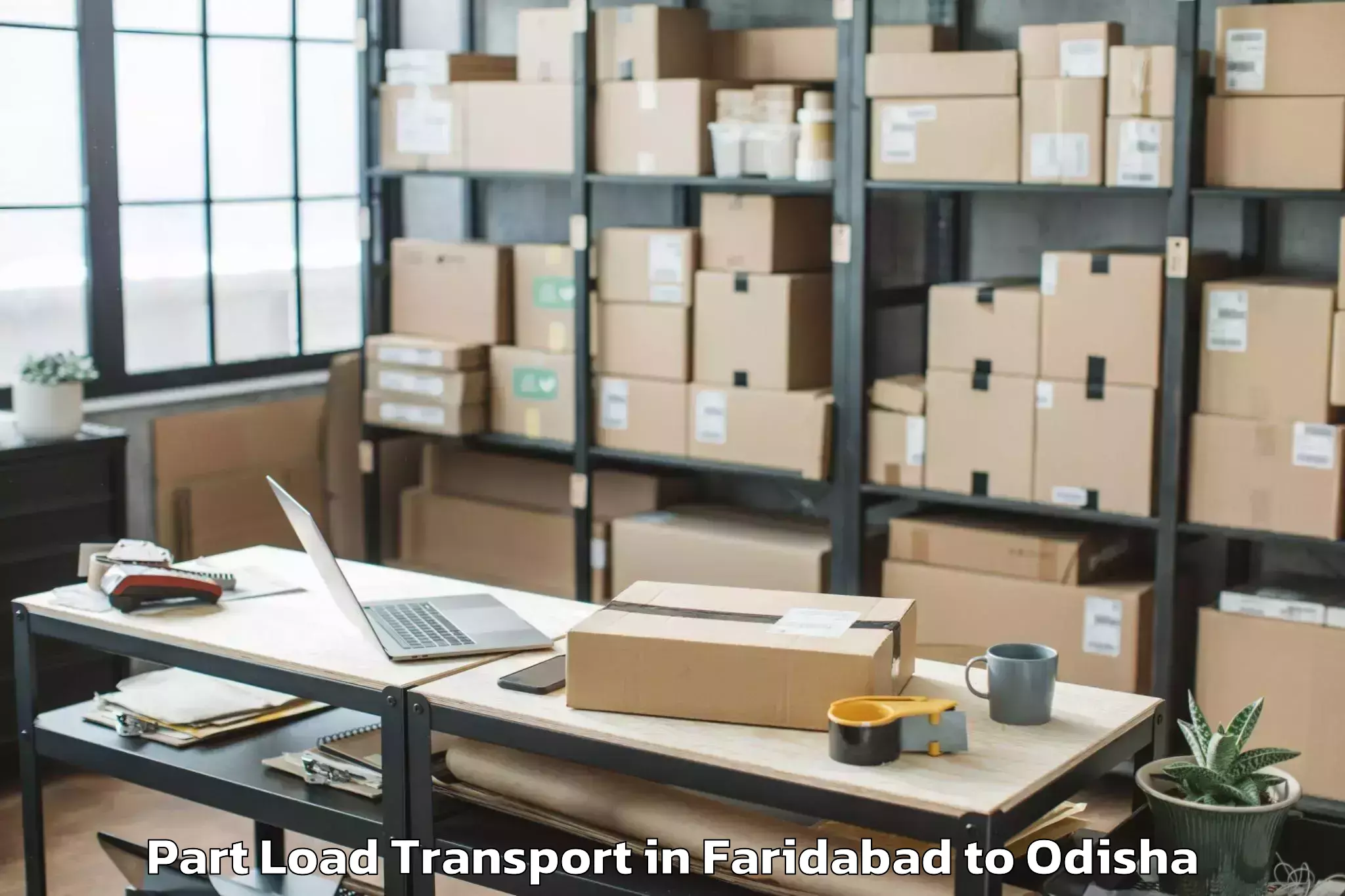 Hassle-Free Faridabad to Hinjili Part Load Transport